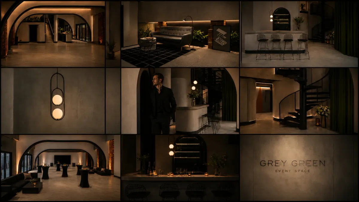 Оригинальная архитектурная фотография интерьера Grey Green